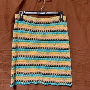 XL Striped Multicolor Women's Skirt